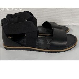 Sorel Women’s Black Ella Sandals Size 10